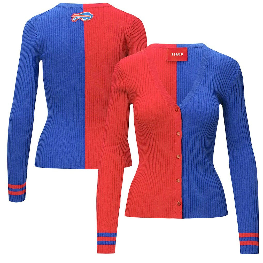 Buffalo Bills STAUD Women's Cargo Sweater - Red/Royal sale