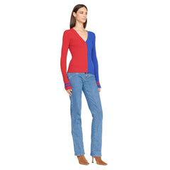 Buffalo Bills STAUD Women's Cargo Sweater - Red/Royal sale
