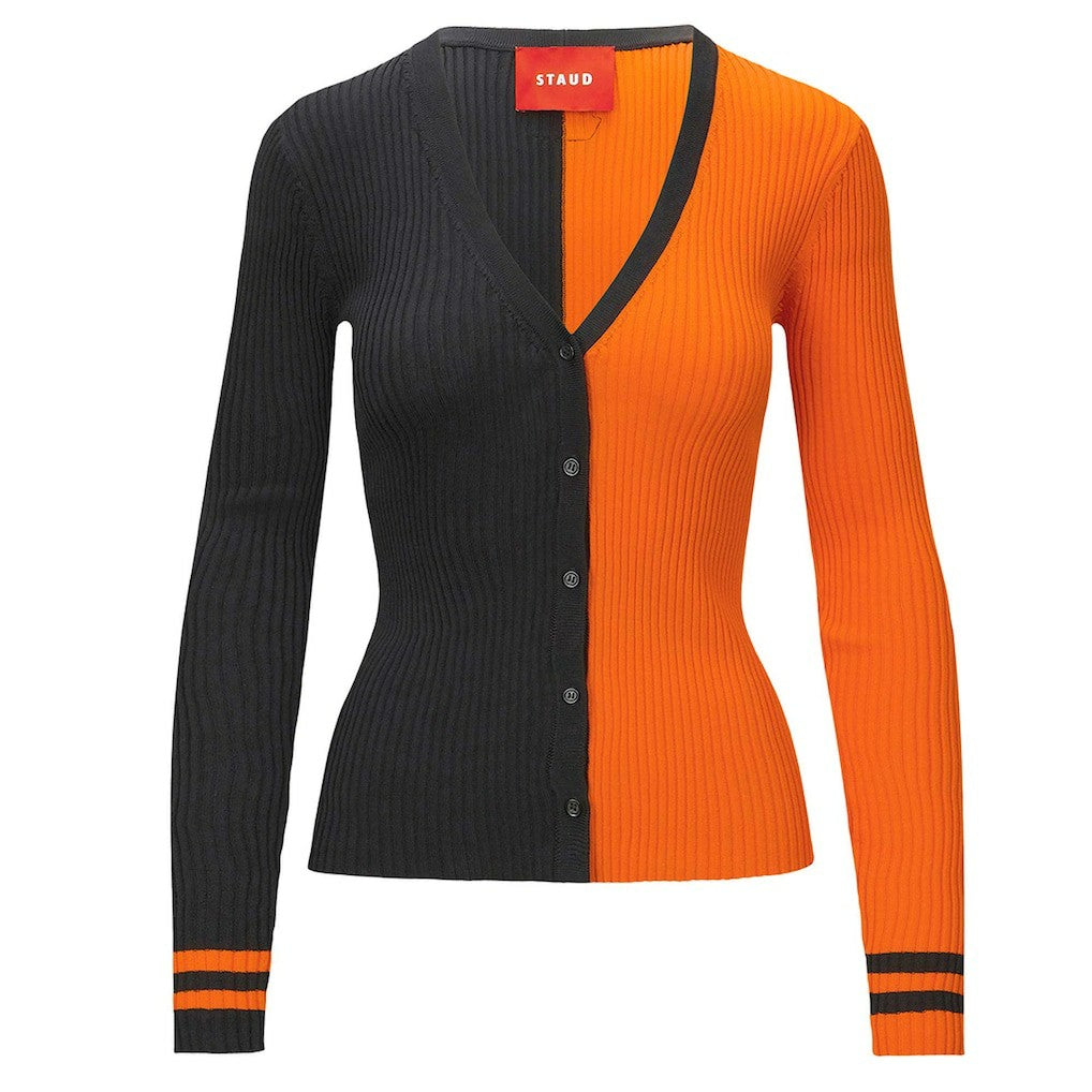 Cincinnati Bengals STAUD Women's Cargo Sweater - Black/Orange on sale