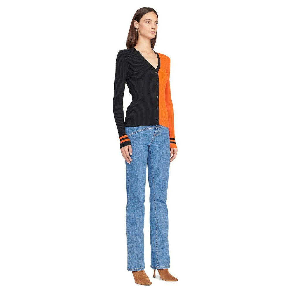 Cincinnati Bengals STAUD Women's Cargo Sweater - Black/Orange on sale
