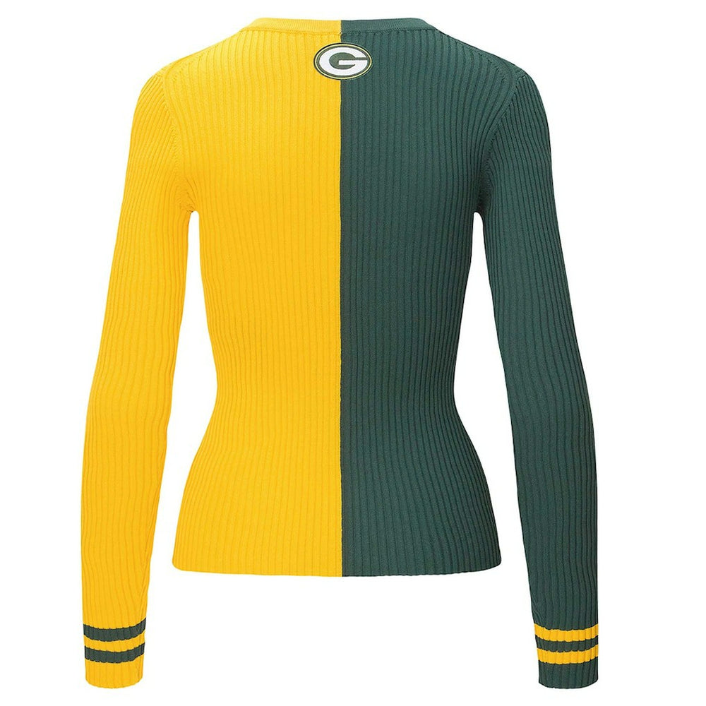 Green Bay Packers STAUD Women's Cargo Sweater - Green/Gold discount