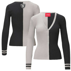 Las Vegas Raiders STAUD Women's Cargo Sweater - Silver/Black cheap
