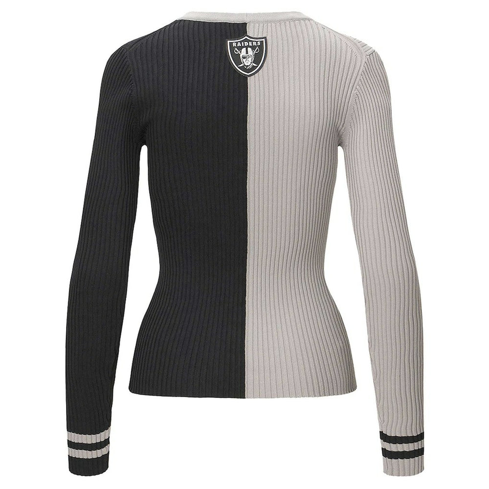 Las Vegas Raiders STAUD Women's Cargo Sweater - Silver/Black cheap