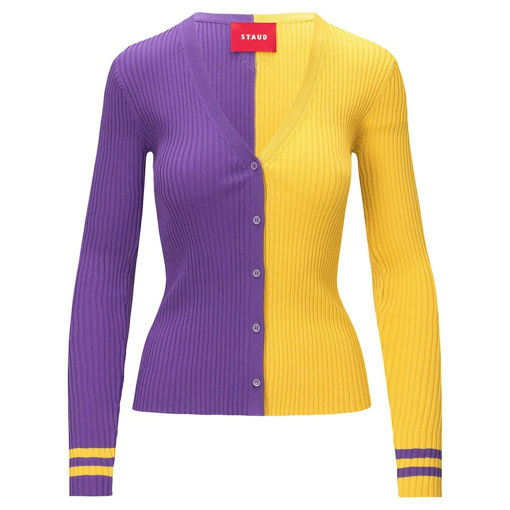 Minnesota Vikings STAUD Women's Cargo Sweater - Purple/Gold for sale