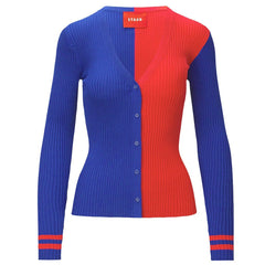 New York Giants STAUD Women's Cargo Sweater - Royal/Red for sale