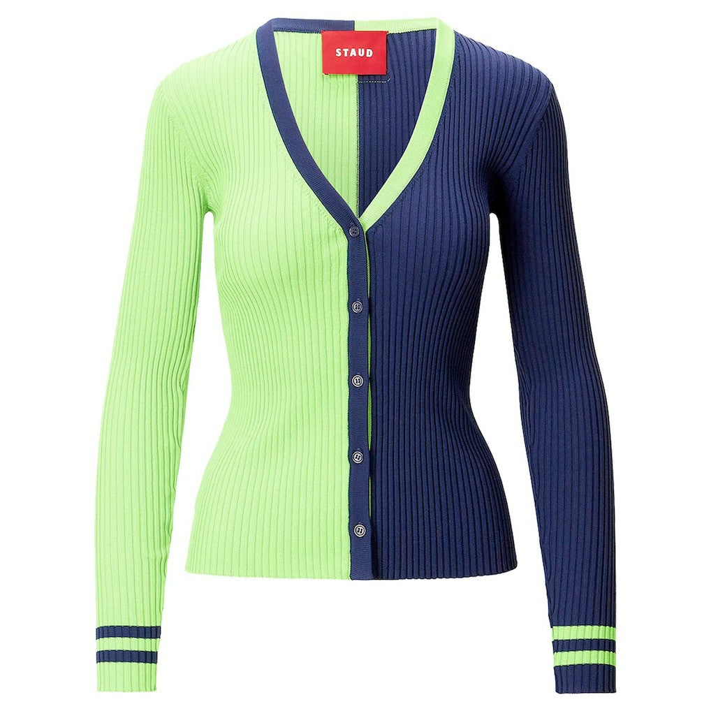 Seattle Seahawks STAUD Women's Cargo Sweater - Neon Green/Navy sale