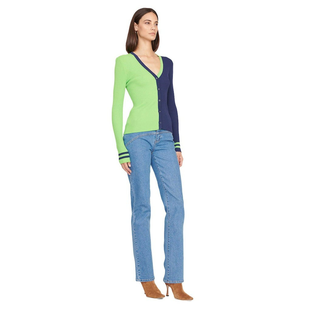 Seattle Seahawks STAUD Women's Cargo Sweater - Neon Green/Navy sale
