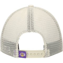Los Angeles Lakers Rough Edge Logo Trucker 9TWENTY Adjustable Hat - Cream | New Era on sale
