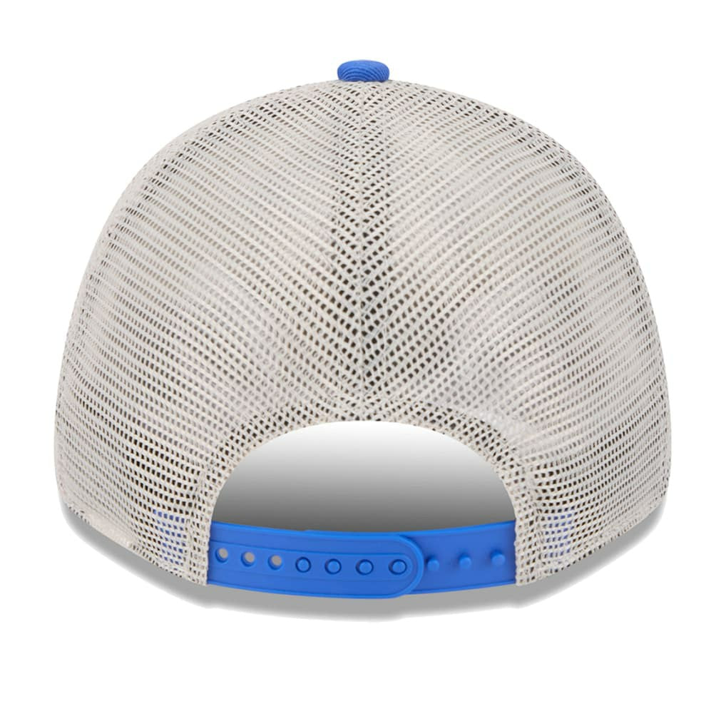 Dallas Mavericks Throwback Patch Trucker 9FORTY Adjustable Hat sale - Khaki/Blue | New Era discount