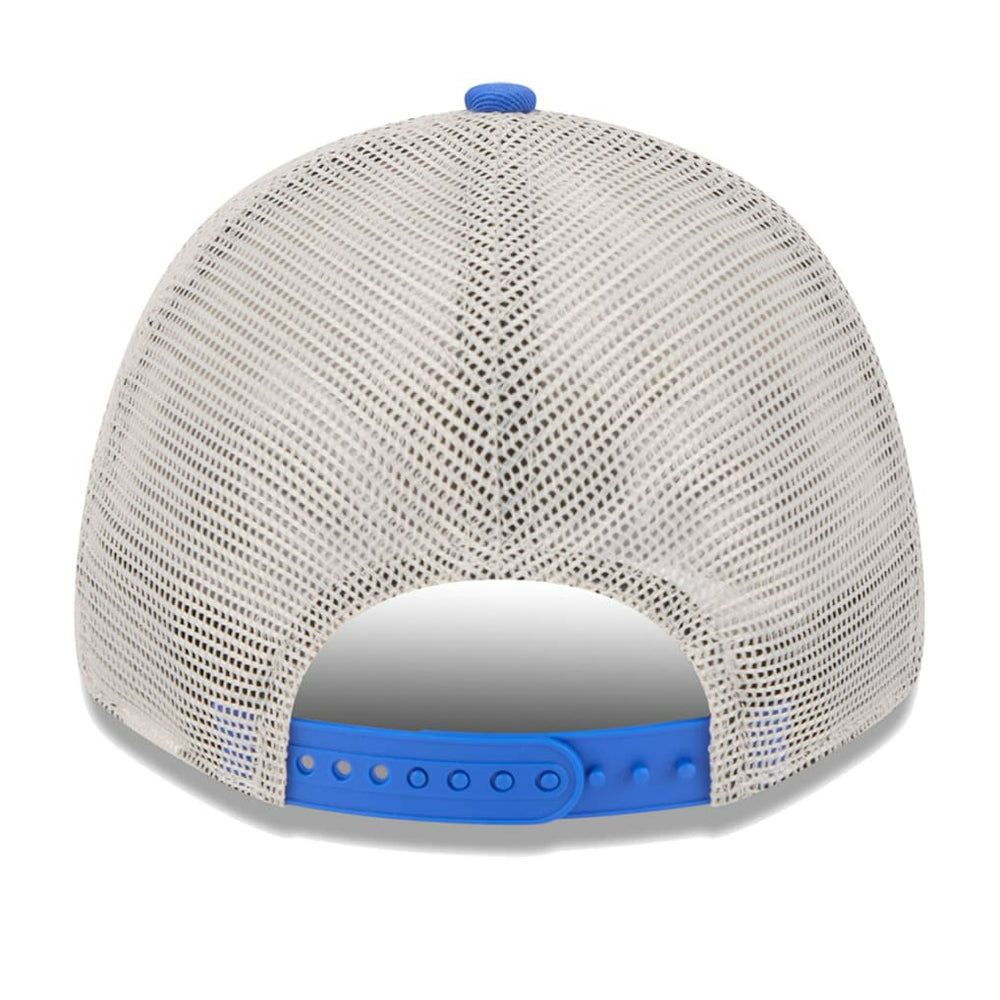 Dallas Mavericks Throwback Patch Trucker 9FORTY Adjustable Hat sale - Khaki/Blue | New Era discount