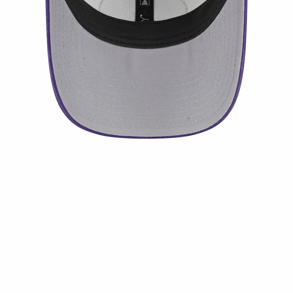 Phoenix Suns Throwback Patch Trucker 9FORTY Adjustable Hat - Khaki/Purple | New Era discount