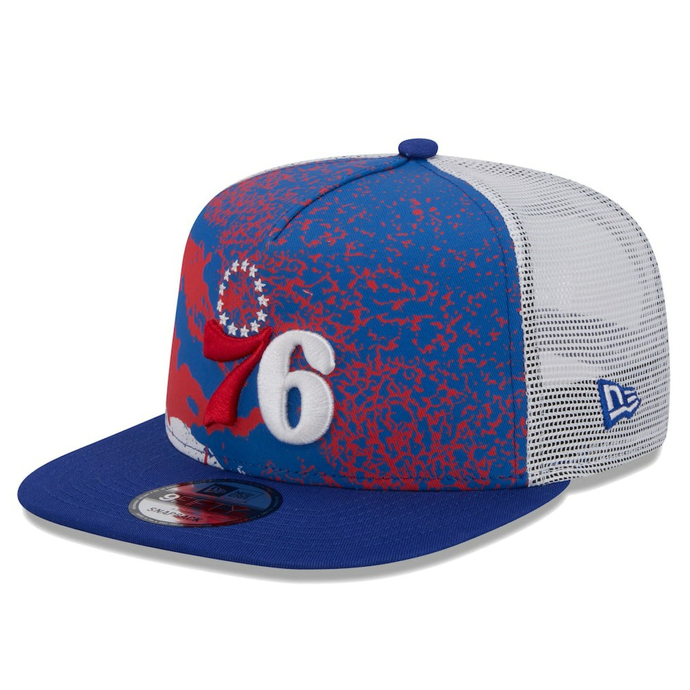 Philadelphia 76ers Court Sport Speckle 9FIFTY Snapback Hat - Royal | New Era for sale