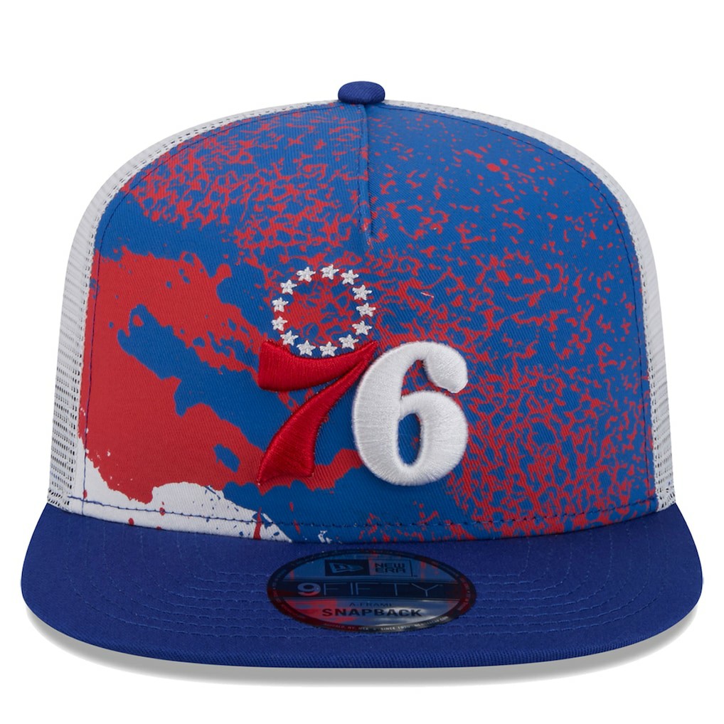 Philadelphia 76ers Court Sport Speckle 9FIFTY Snapback Hat - Royal | New Era for sale