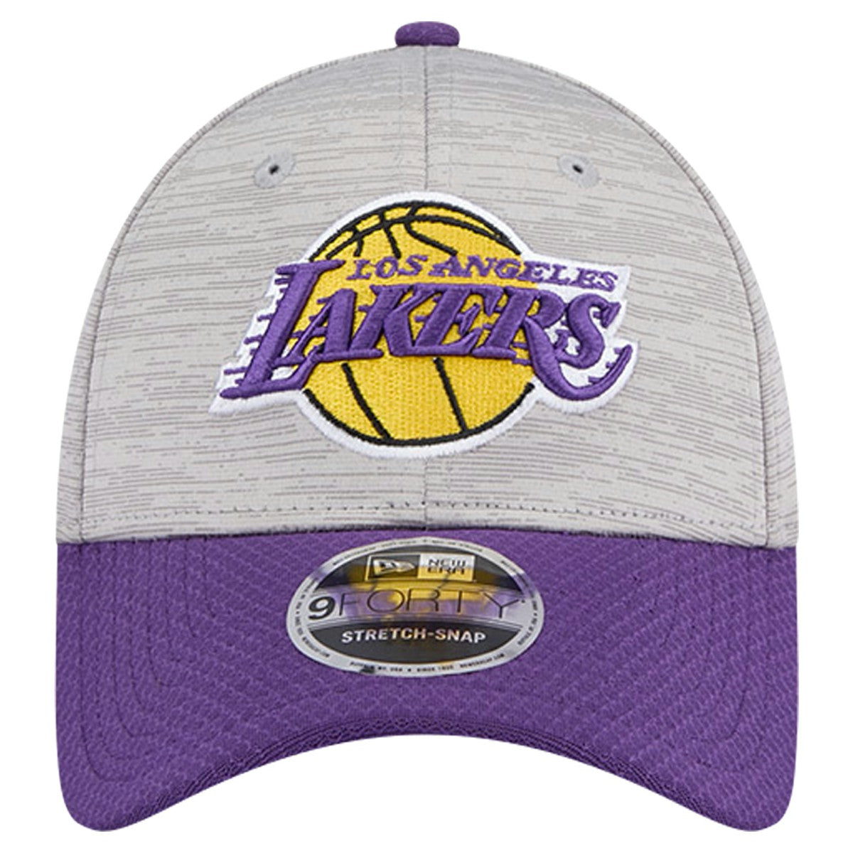 Los Angeles Lakers Active Digi-Tech Two-Tone 9FORTY Adjustable Hat - Heather Gray/Purple | New Era on sale