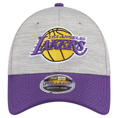 Los Angeles Lakers Active Digi-Tech Two-Tone 9FORTY Adjustable Hat - Heather Gray/Purple | New Era on sale