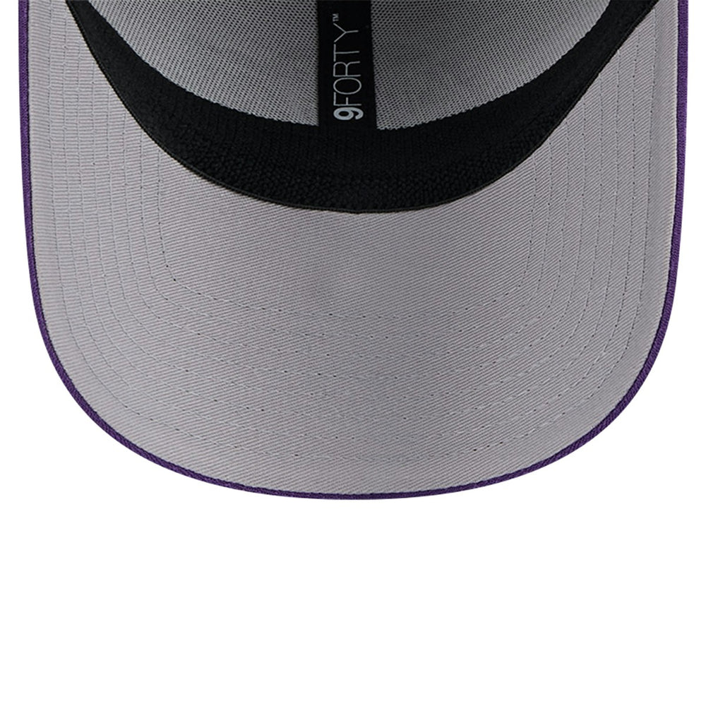 Los Angeles Lakers Active Digi-Tech Two-Tone 9FORTY Adjustable Hat - Heather Gray/Purple | New Era on sale