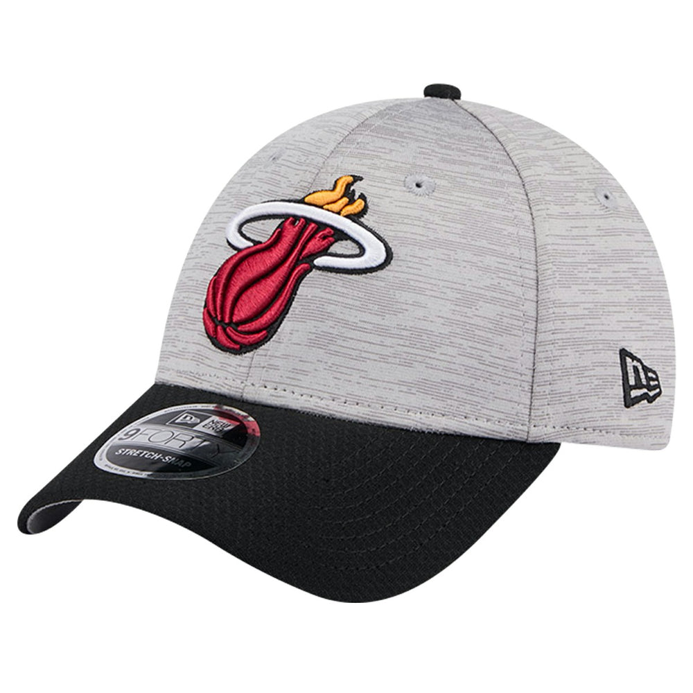 Miami Heat Active Digi-Tech Two-Tone 9FORTY Adjustable Hat - Heather Gray/Black | New Era for sale
