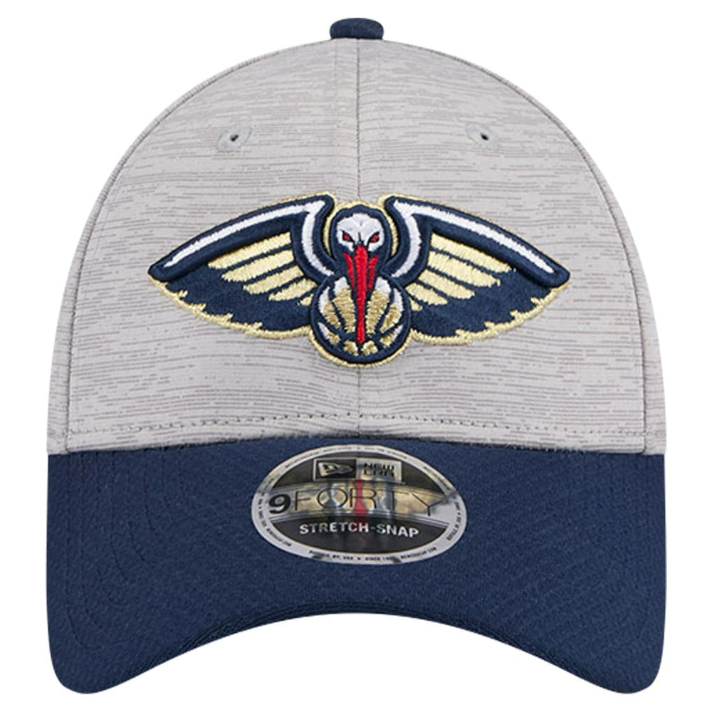 New Orleans Pelicans Active Digi-Tech Two-Tone 9FORTY Adjustable Hat - Heather Gray/Navy | New Era discount