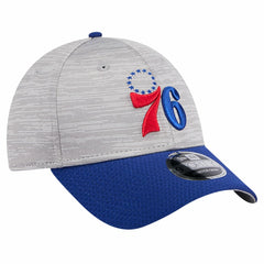 Philadelphia 76ers Active Digi-Tech Two-Tone 9FORTY Adjustable Hat - Heather Gray/Royal | New Era discount