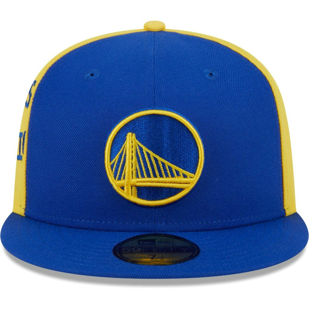 Golden State Warriors Gameday Wordmark 59FIFTY Fitted Hat sale - Royal/Gold | New Era discount