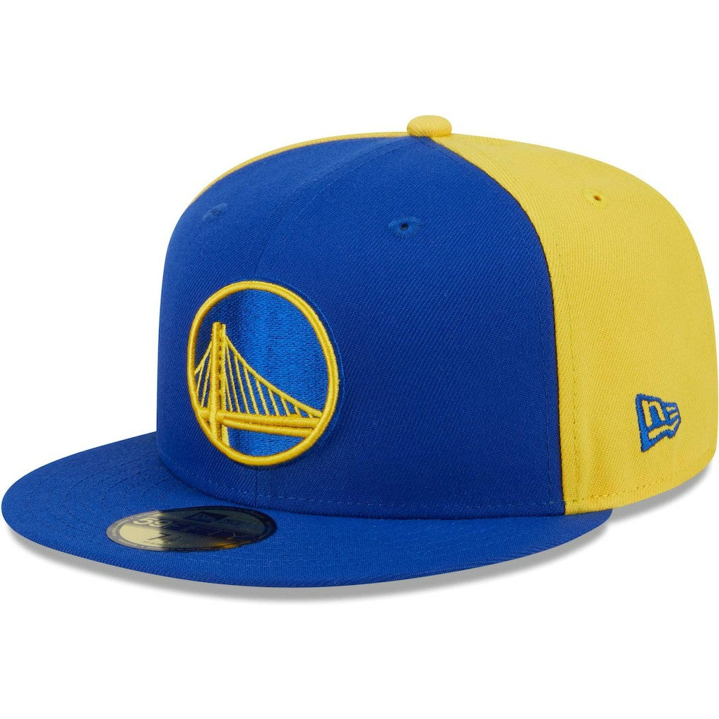 Golden State Warriors Gameday Wordmark 59FIFTY Fitted Hat sale - Royal/Gold | New Era discount