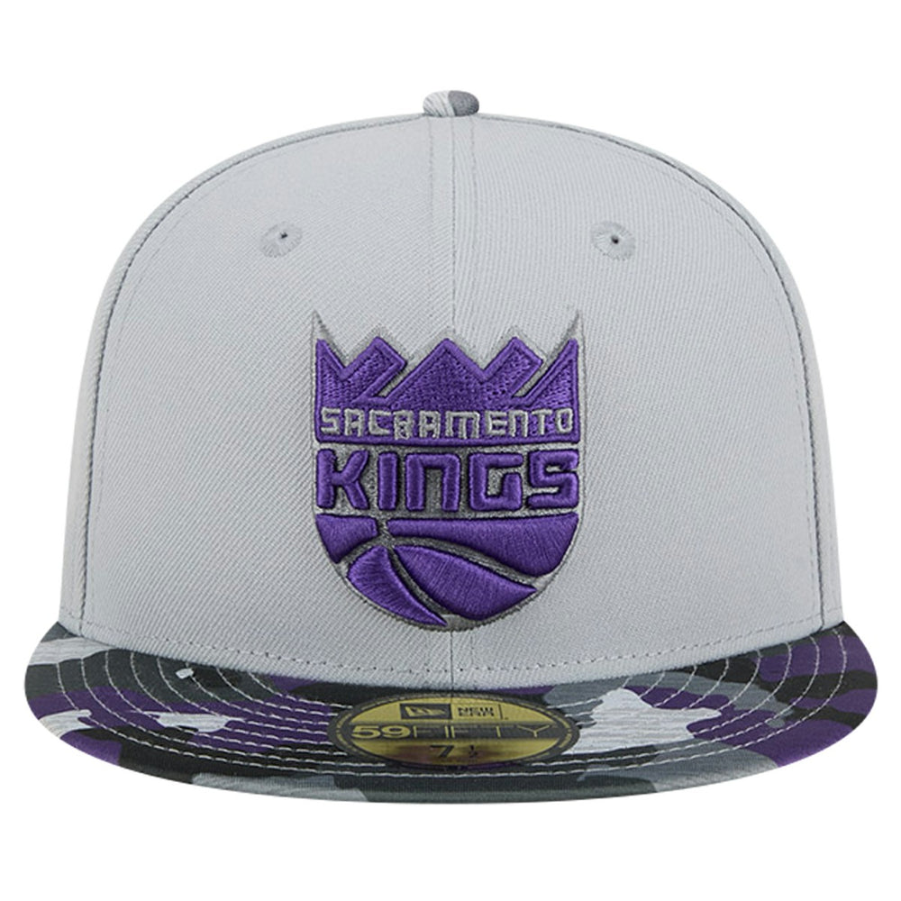 Sacramento Kings Active Color Camo Visor 59FIFTY Fitted Hat - Gray | New Era sale