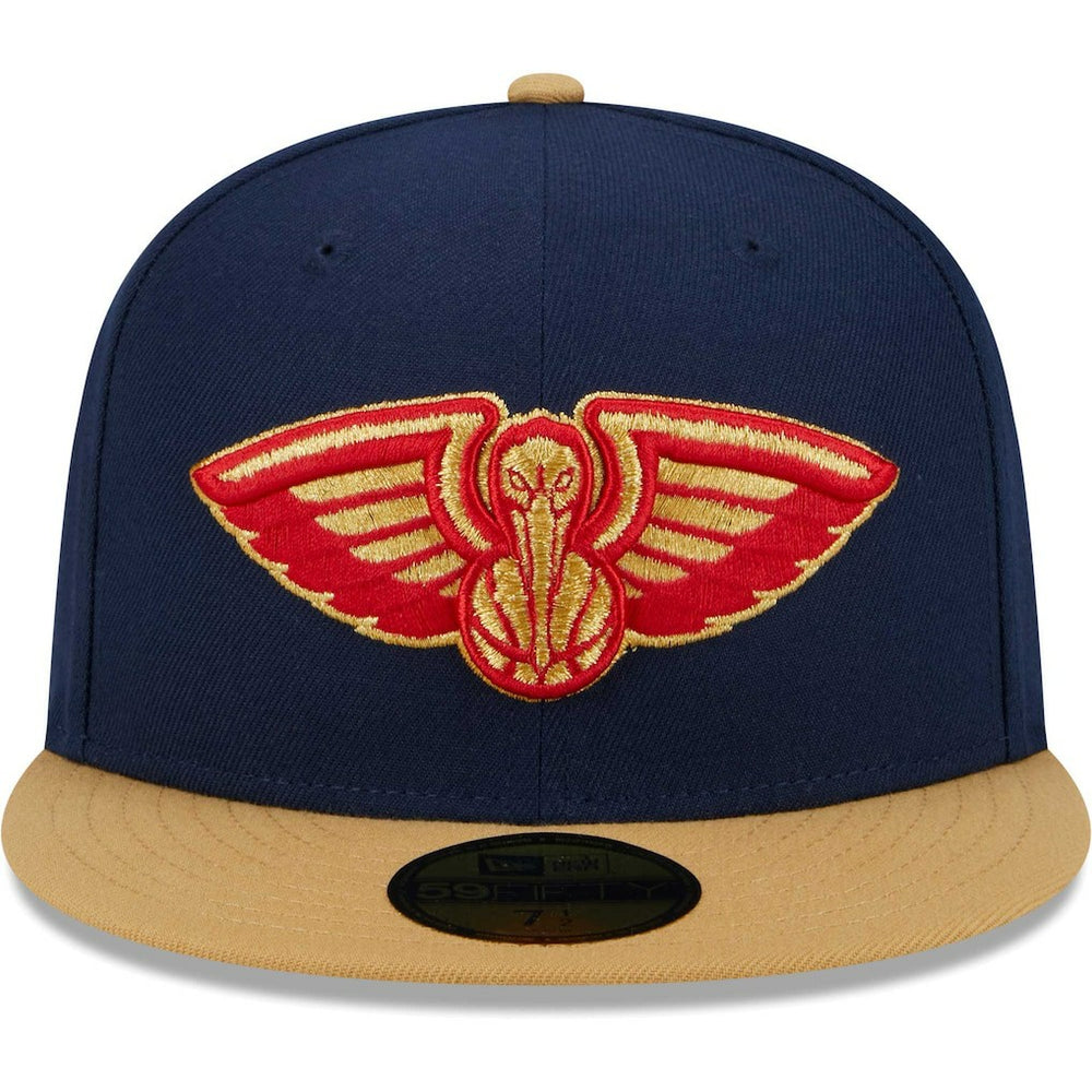 New Orleans Pelicans Gameday Gold Pop Stars 59FIFTY Fitted Hat - Navy/Gold | New Era on sale