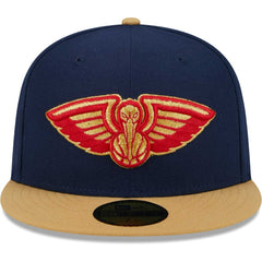 New Orleans Pelicans Gameday Gold Pop Stars 59FIFTY Fitted Hat - Navy/Gold | New Era on sale