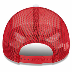 Atlanta Hawks Court Sport Foam A-Frame 9FORTY Adjustable Trucker Hat - White/Red | New Era for sale