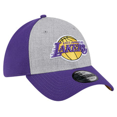 Los Angeles Lakers Two-Tone 39THIRTY Flex Hat - Heather Gray/Purple | New Era for sale