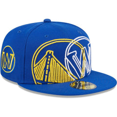 Golden State Warriors Game Day Hollow Logo Mashup 59FIFTY Fitted Hat sale - Royal | New Era on sale