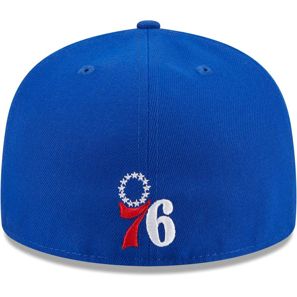 Philadelphia 76ers Game Day Hollow Logo Mashup 59FIFTY Fitted Hat - Royal | New Era discount