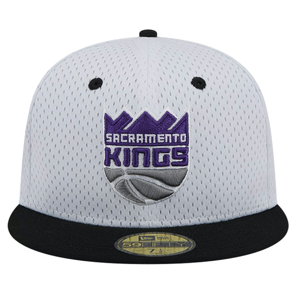 Sacramento Kings Throwback 2Tone 59FIFTY Fitted Hat - White/Black | New Era discount