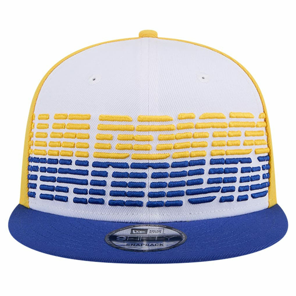 Golden State Warriors Throwback Gradient Tech Font 9FIFTY Snapback Hat sale - White/Royal | New Era shop