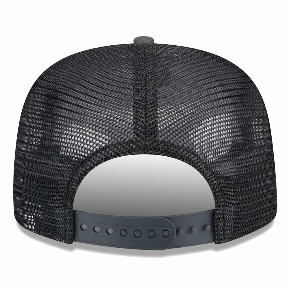 Brooklyn Nets Throwback Team Arch Golfer Snapback Hat - Black/Charcoal | New Era shop