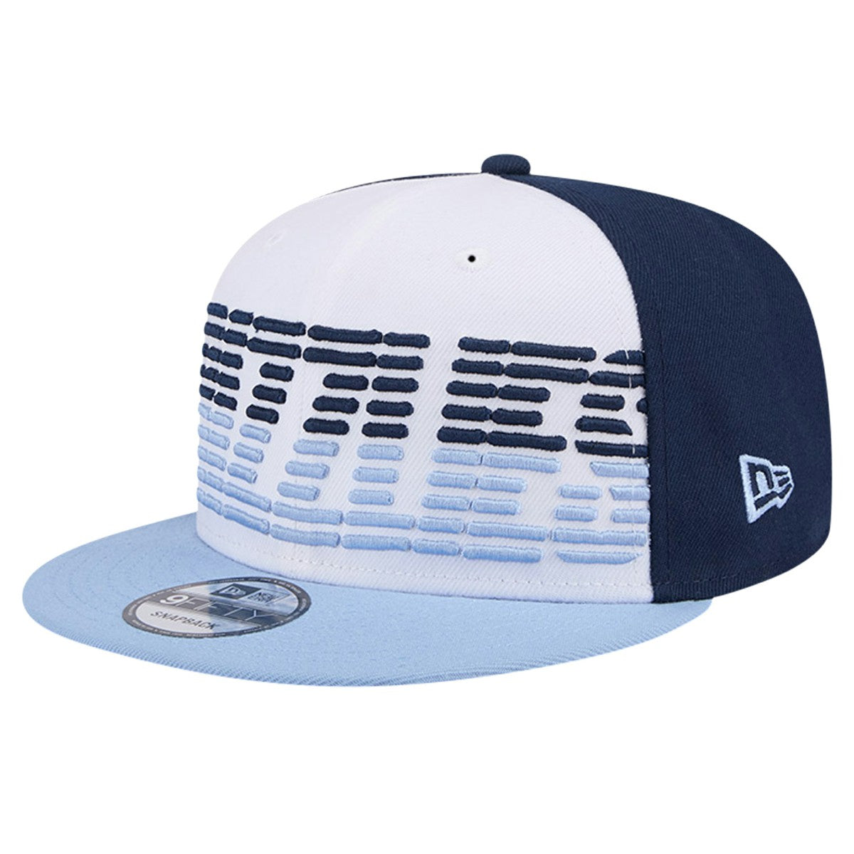 Memphis Grizzlies Throwback Gradient Tech Font 9FIFTY Snapback Hat - White/Light Blue | New Era on sale