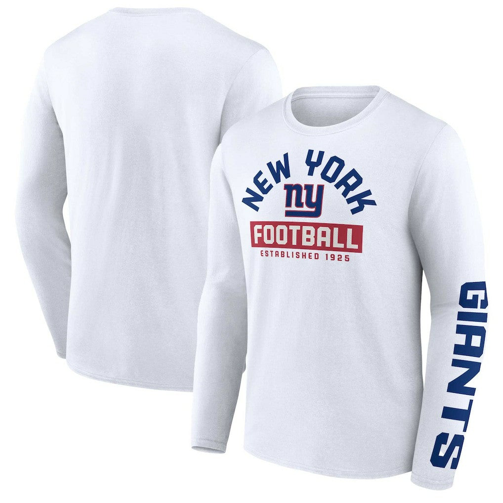 New York Giants Long Sleeve T-Shirt - White discount