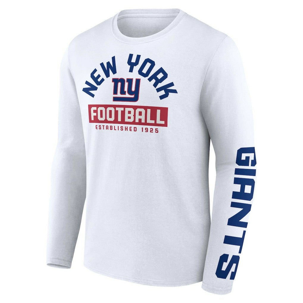 New York Giants Long Sleeve T-Shirt - White discount