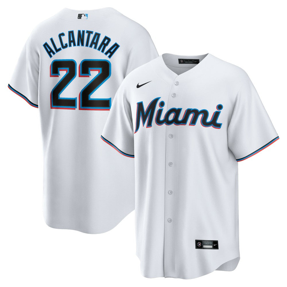 Sandy Alcantara Miami Marlins Replica Player Jersey - White | Nike