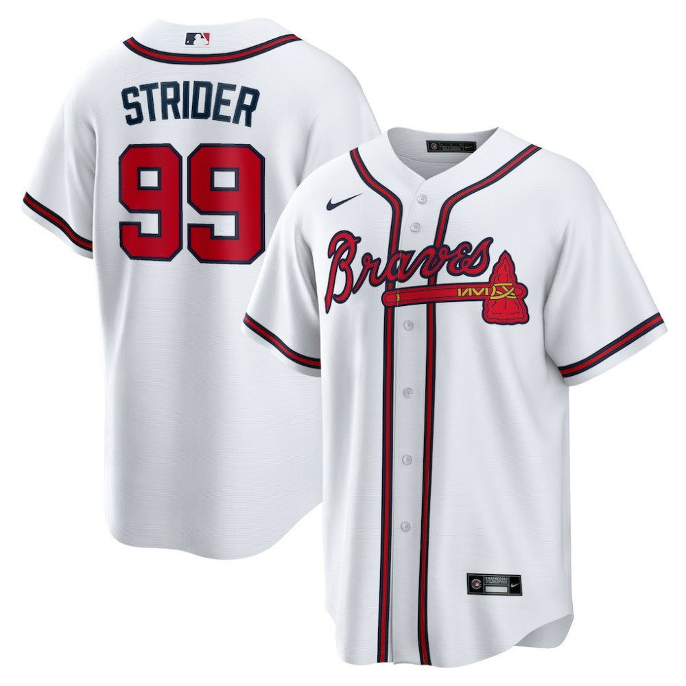 Spencer Strider Atlanta Braves Replica Player Jersey - White | Nike