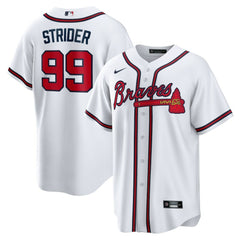 Spencer Strider Atlanta Braves Replica Player Jersey - White | Nike