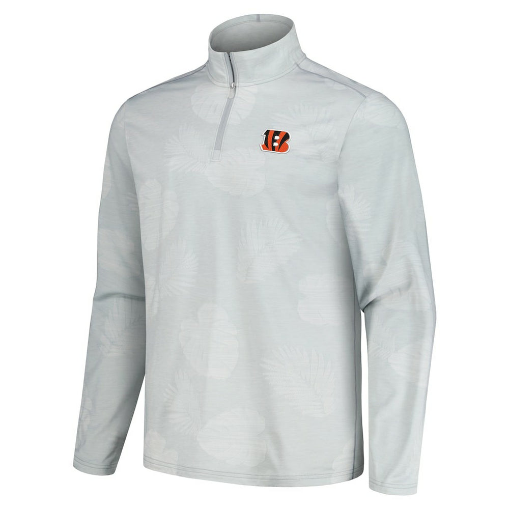 Cincinnati Bengals Delray Frond IslandZone Half-Zip Sweatshirt - Gray online