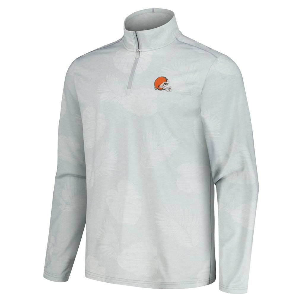 Cleveland Browns Delray Frond IslandZone Half-Zip Sweatshirt - Gray discount