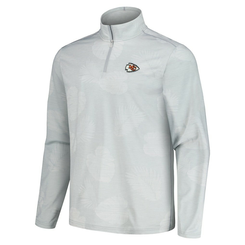 Kansas City Chiefs Delray Frond IslandZone Half-Zip Sweatshirt - Gray sale