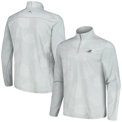 Miami Dolphins Delray Frond IslandZone Half-Zip Sweatshirt - Gray on sale