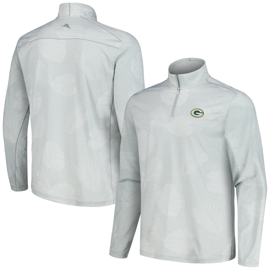 Green Bay Packers Delray Frond IslandZone Half-Zip Sweatshirt - Gray on sale