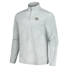 Green Bay Packers Delray Frond IslandZone Half-Zip Sweatshirt - Gray on sale