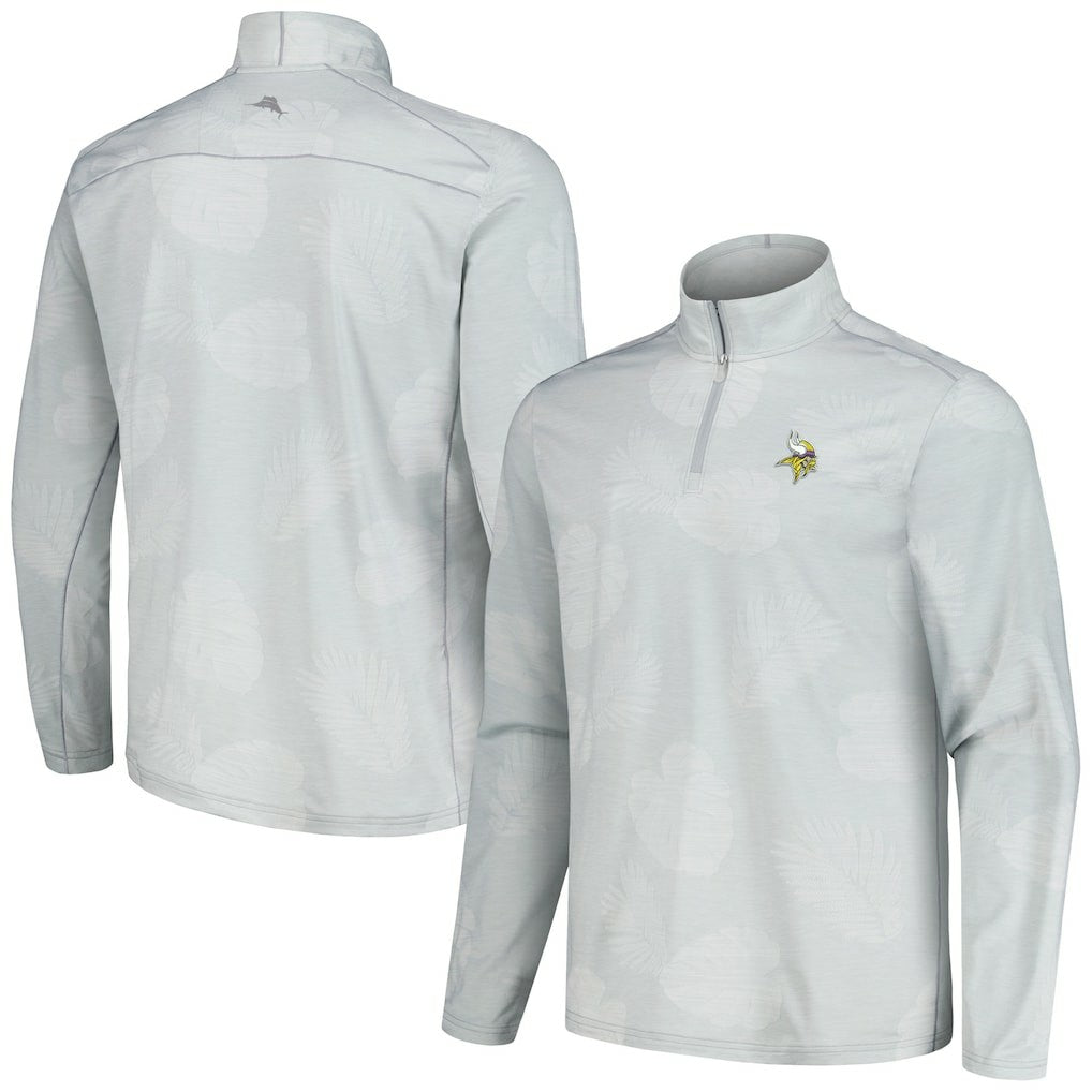 Minnesota Vikings Delray Frond IslandZone Half-Zip Sweatshirt - Gray cheap