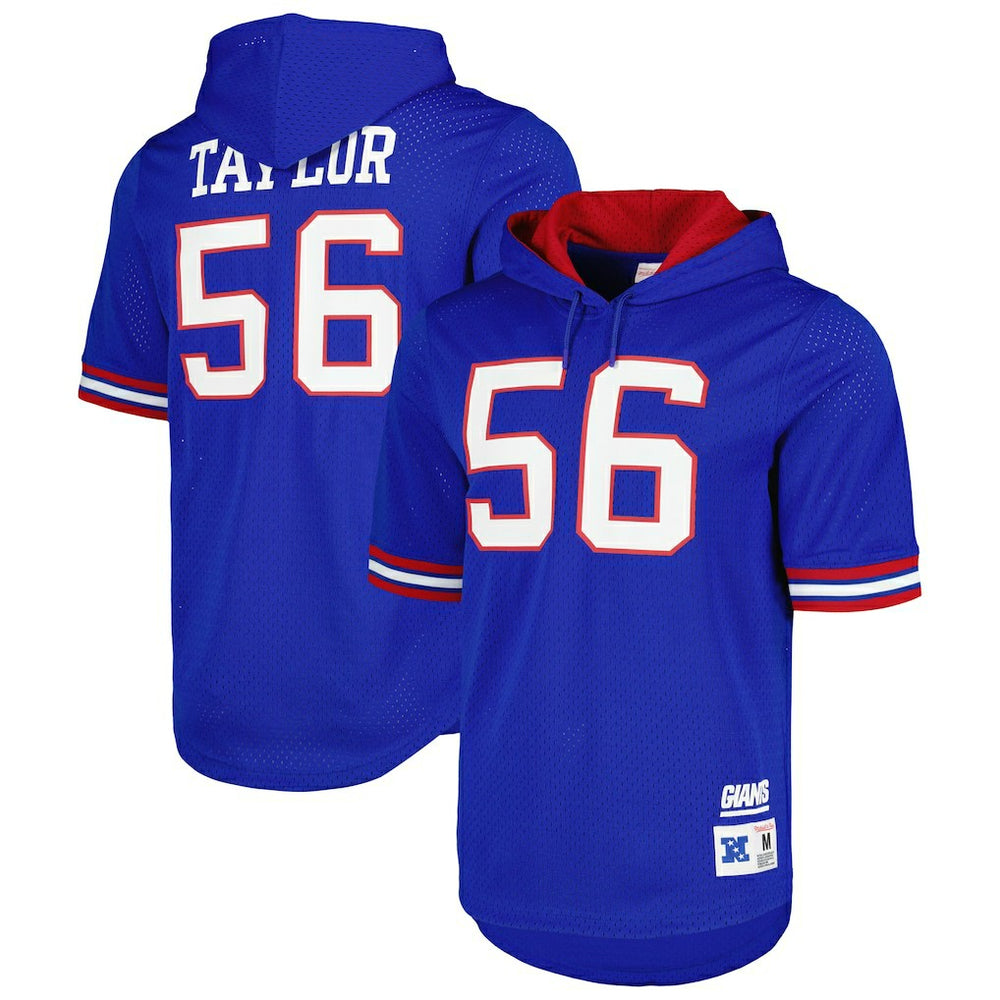 Lawrence Taylor New York Giants Retired Player Name & Number Mesh Hoodie T-Shirt - Royal on sale