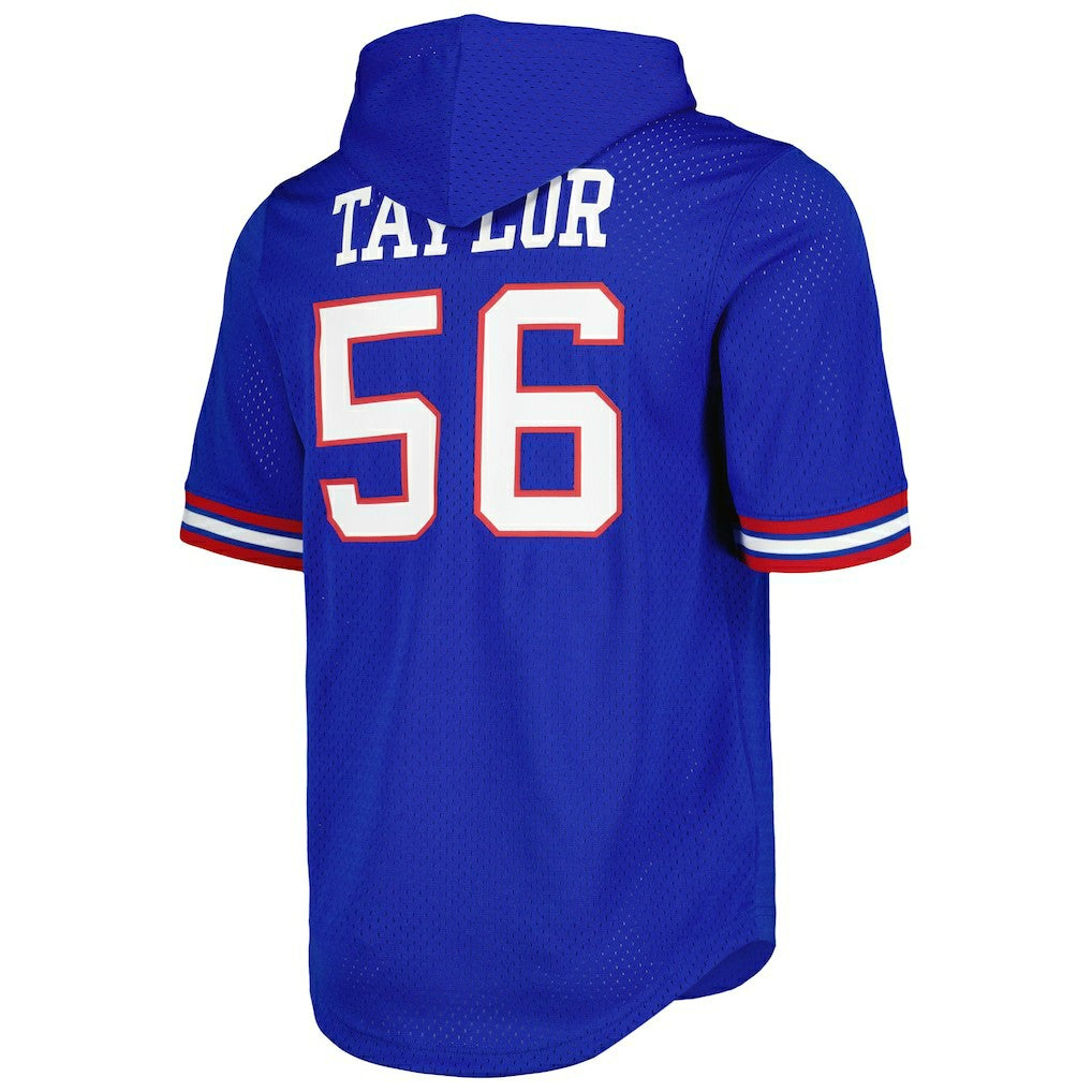 Lawrence Taylor New York Giants Retired Player Name & Number Mesh Hoodie T-Shirt - Royal on sale